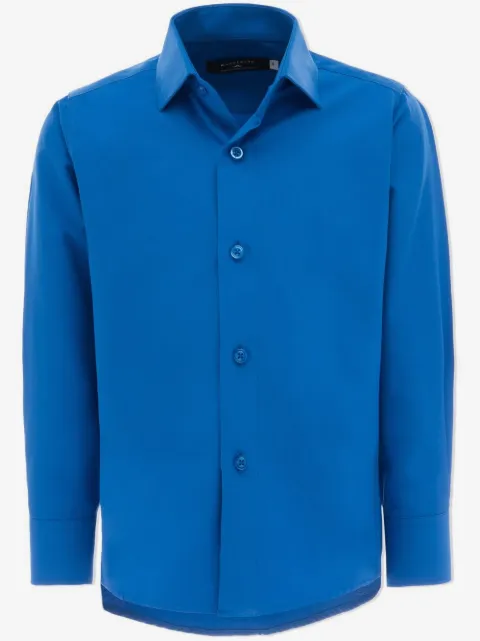 Moustache solid-color dress shirt