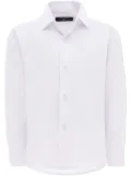 Moustache solid-color dress shirt - White