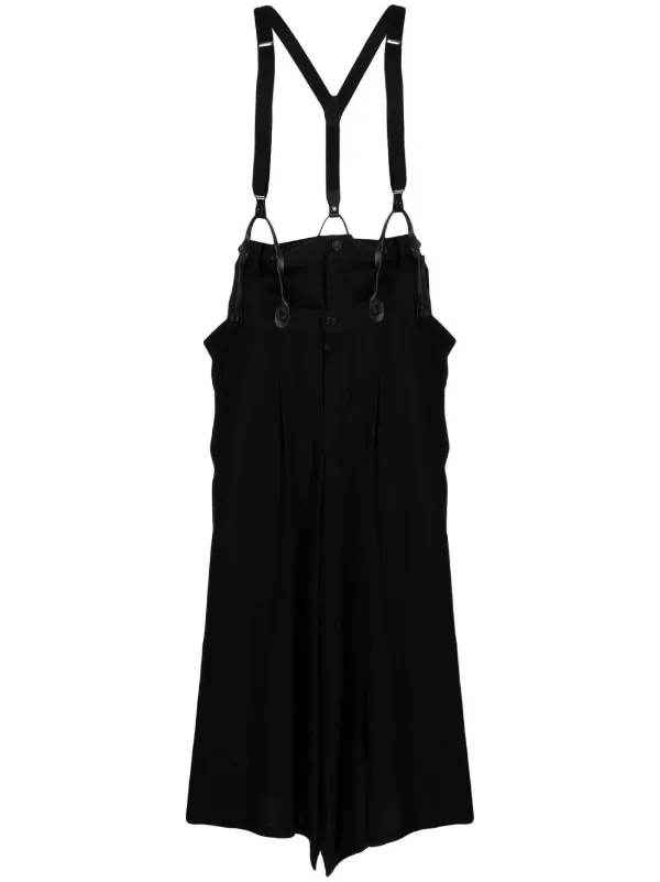 Yohji Yamamoto suspender-detail Midi Skirt - Farfetch