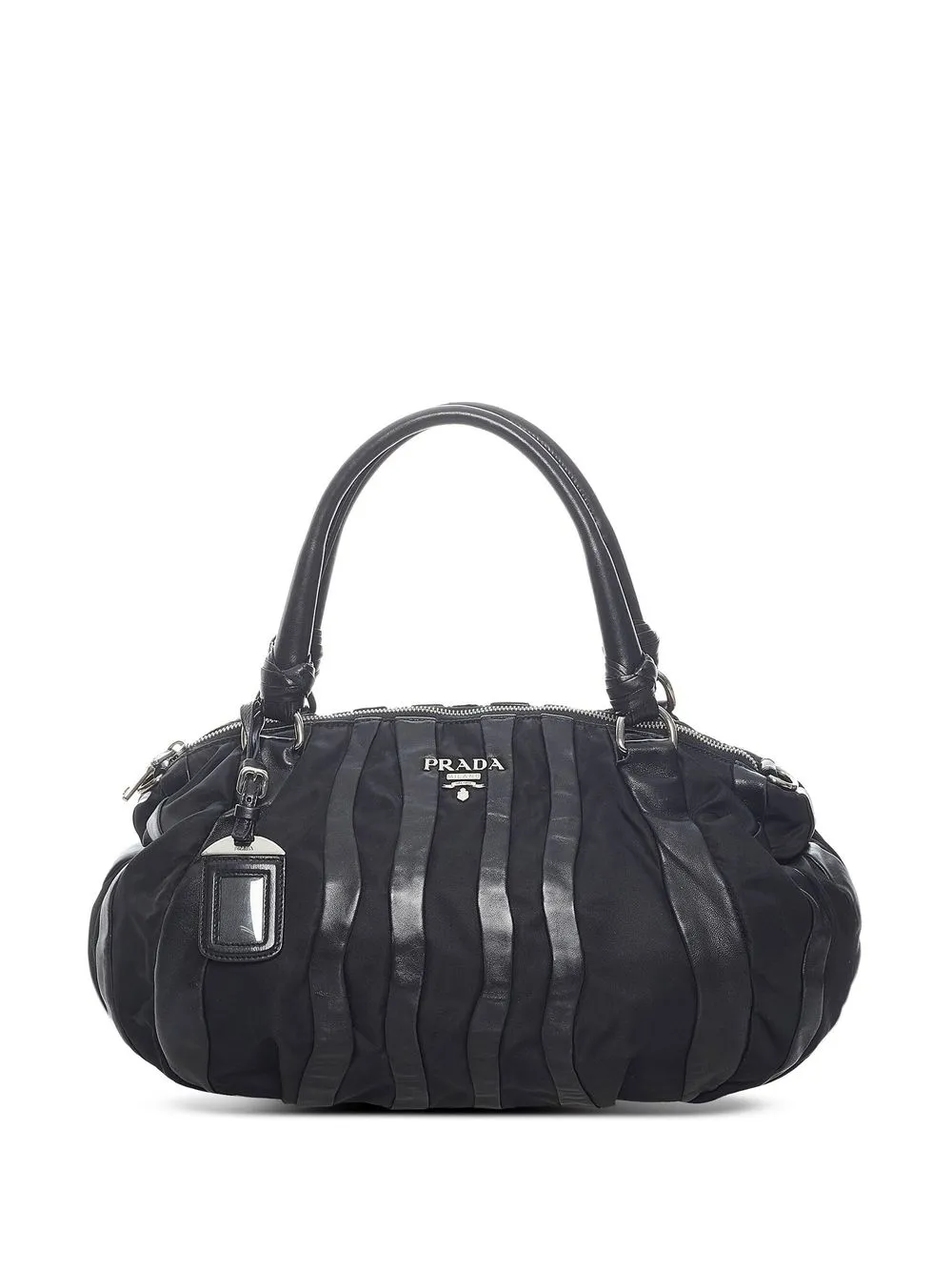 

Prada Pre-Owned Mordore Stripes tote bag - Black