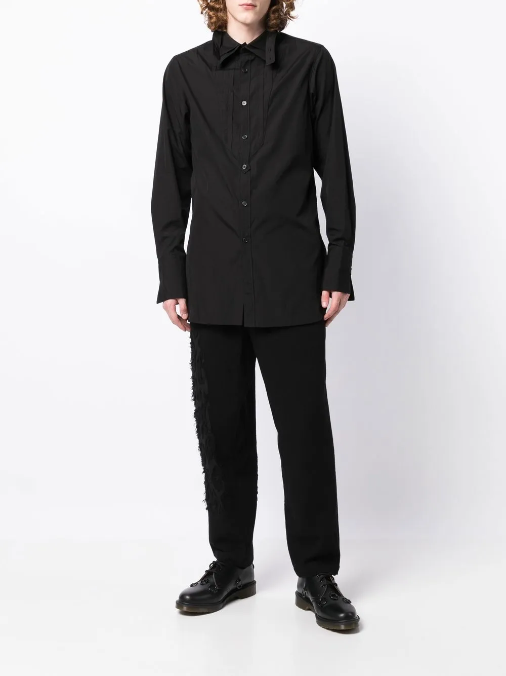 Yohji Yamamoto Oversized overhemd - Zwart