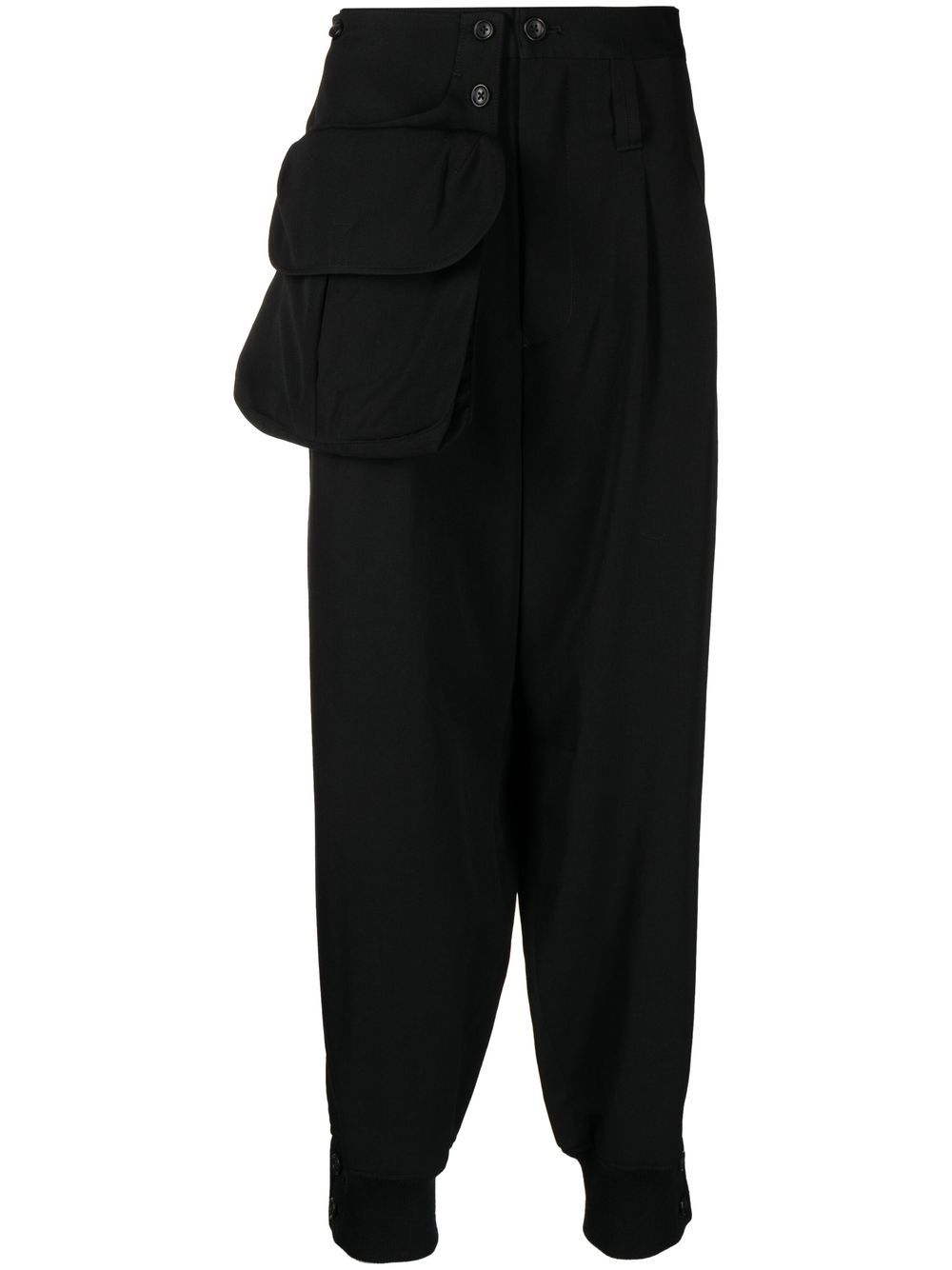 Yohji Yamamoto large-pocket high-waisted Trousers - Farfetch
