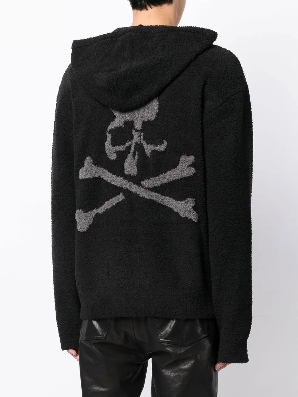 image 4 of mastermind world 骷髅头印花拉链连帽衫