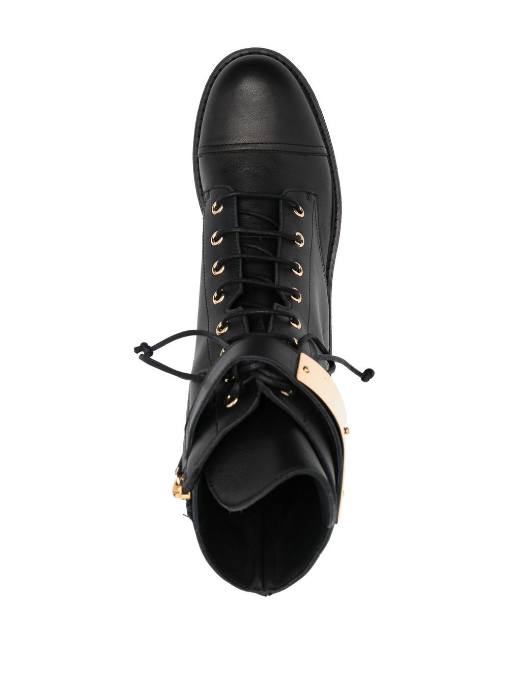 Shop Giuseppe Zanotti Lace-up Combat Boots In Black