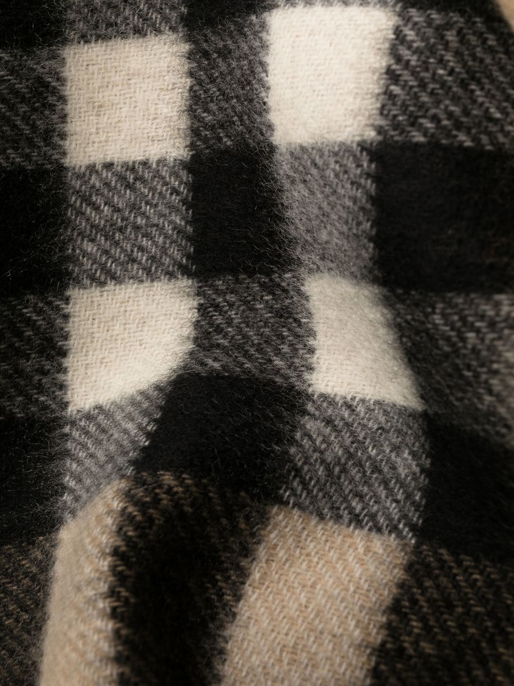 Burberry contrast check cape Women