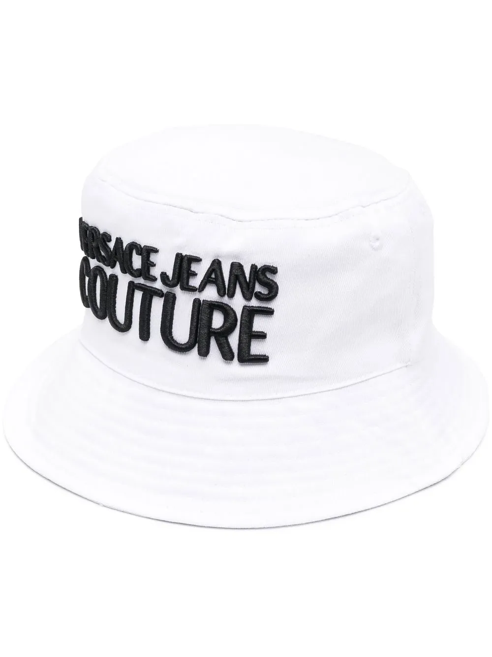 

Versace Jeans Couture gorro de pescador con logo bordado - Blanco