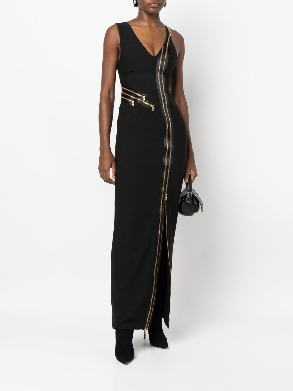 Undercover zip-detailed Long Dress - Farfetch