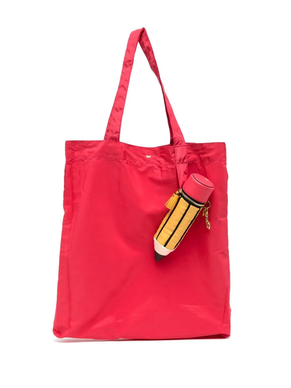 

Anya Hindmarch tote con aplique lápiz - Rojo