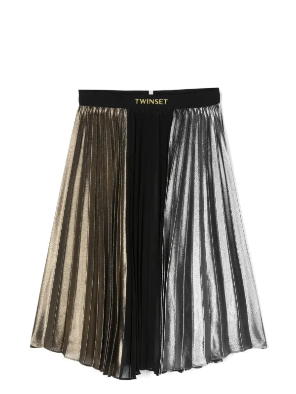 Twinset Kids メタリック プリーツスカート Farfetch