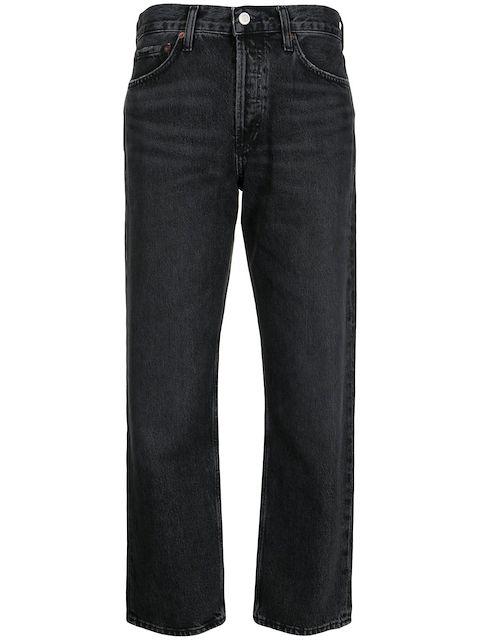 AGOLDE straight-leg cropped jeans