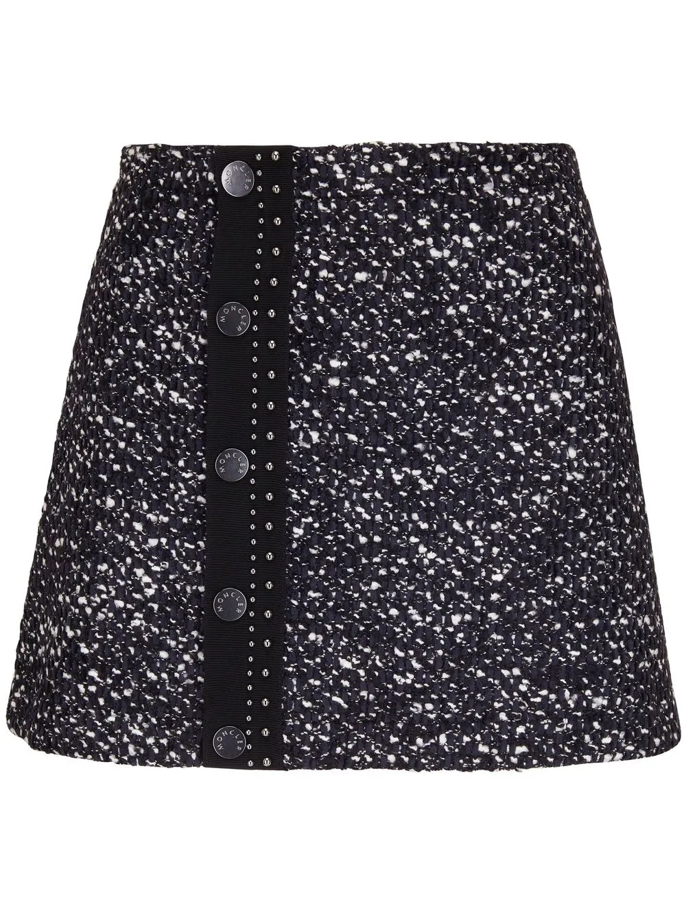 

Moncler high-waist tweed skirt - B/W