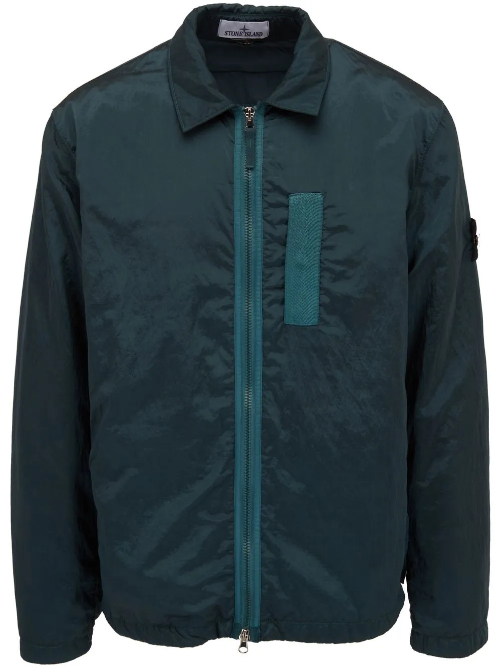 

Stone Island long-sleeved zip-up shirt - Green