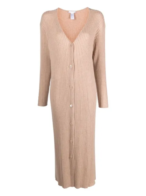 ERES Flirt buttoned ribbed-knit dress
