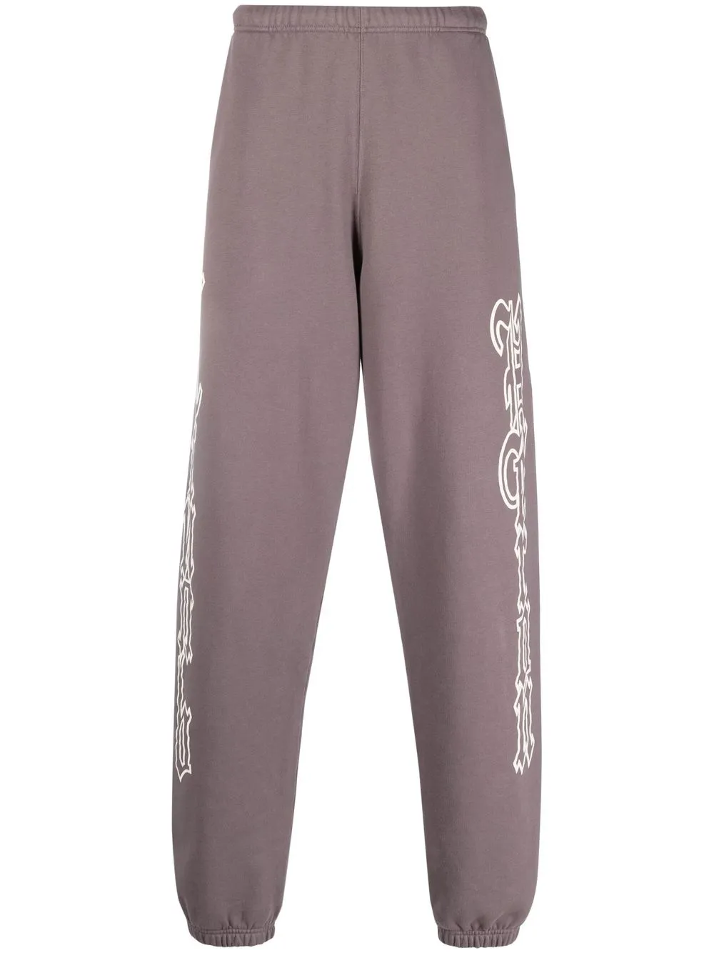 HERON PRESTON GOTHIC-LOGO COTTON TRACK PANTS