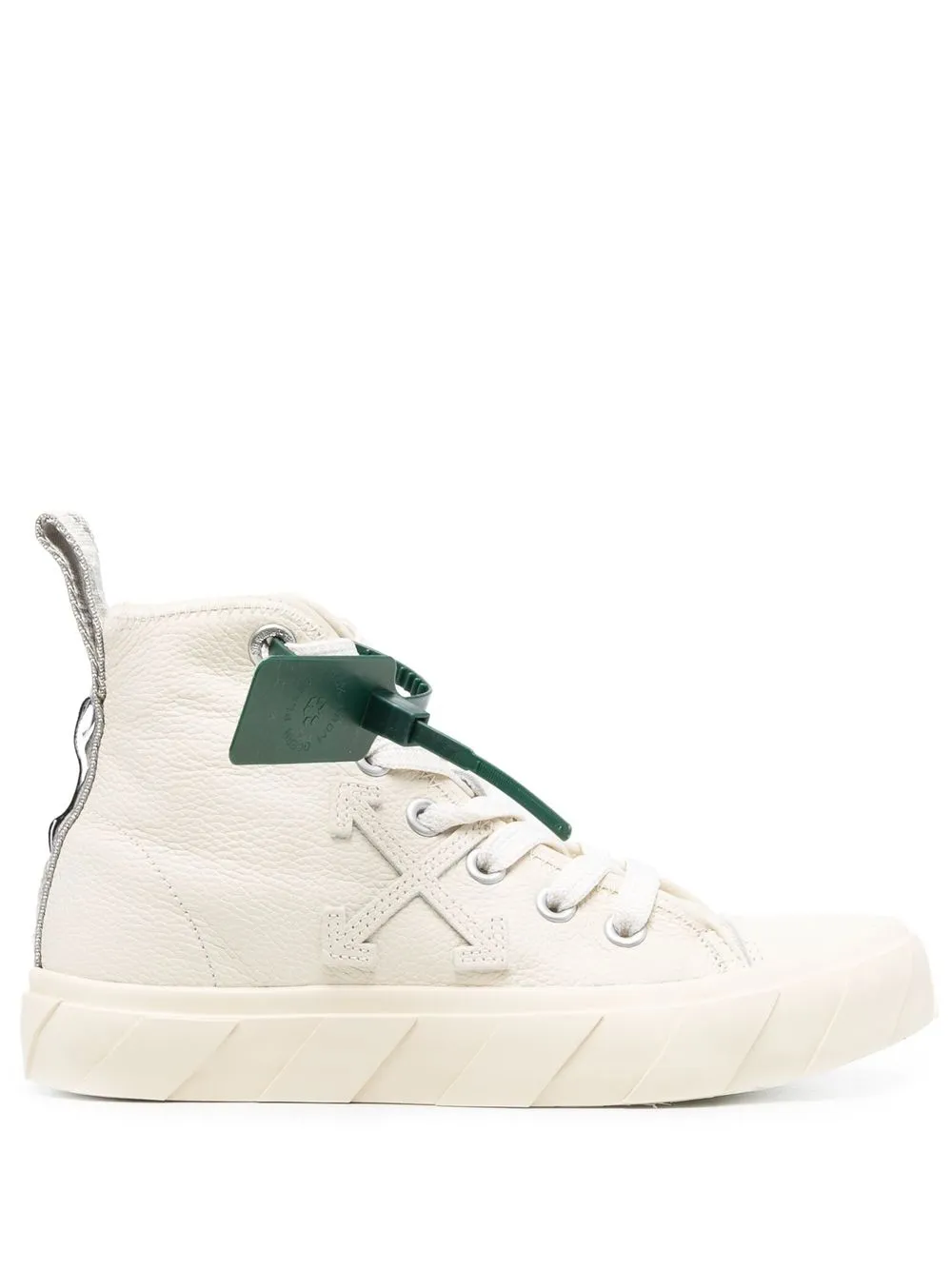 

Off-White tenis altos Vulcanized - Neutro