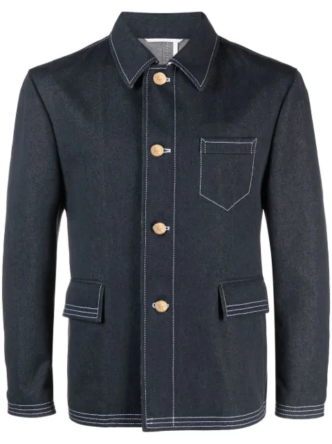Thom Browne contrast-stitch denim jacket