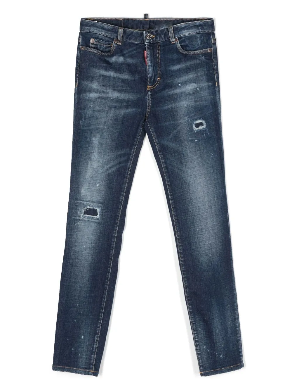 

Dsquared2 Kids jeans con efecto envejecido - Azul