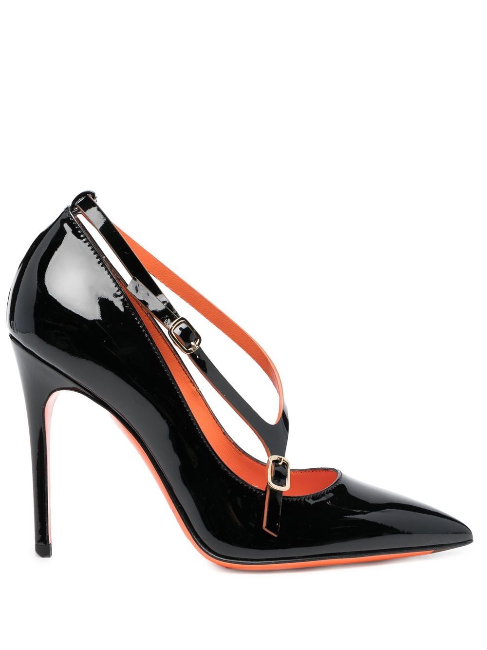 

Santoni patent 110mm pumps - Black