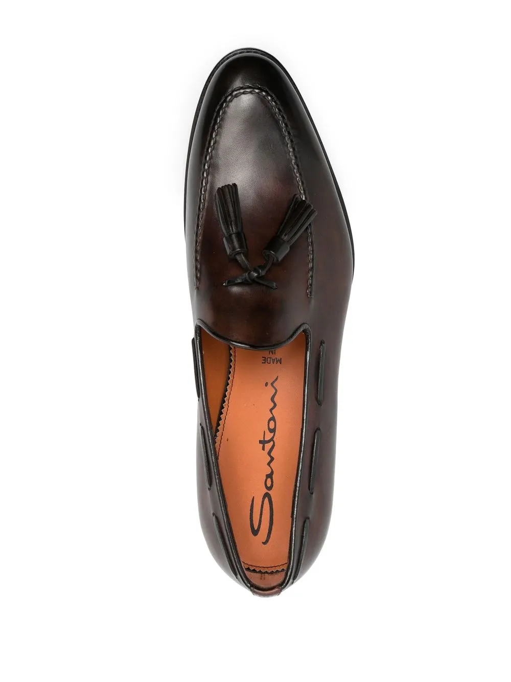 Santoni tasseldetail Leather Penny Loafers Farfetch