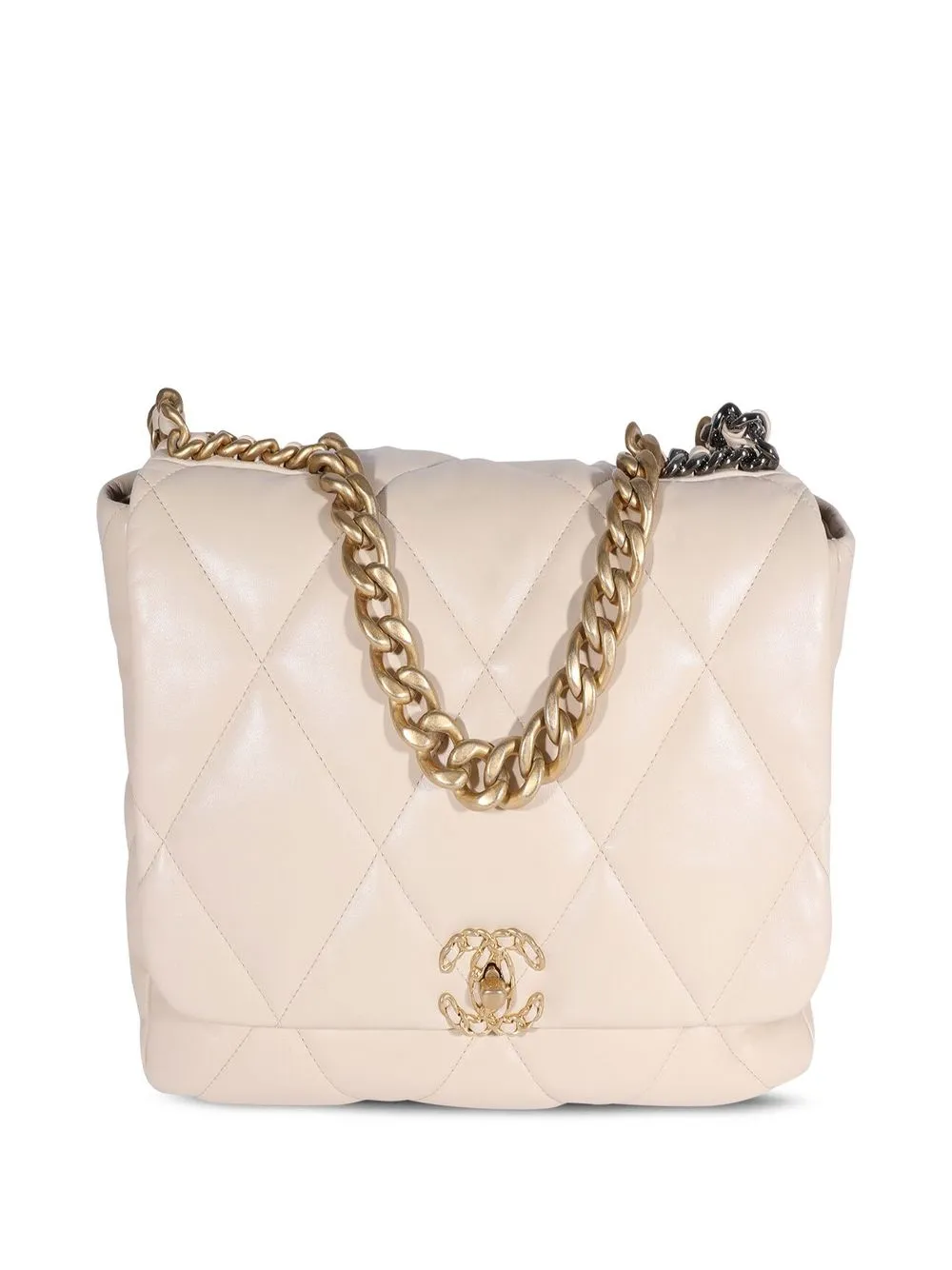 

Chanel Pre-Owned 2021 Quilted Maxi Flap bag - Neutrals