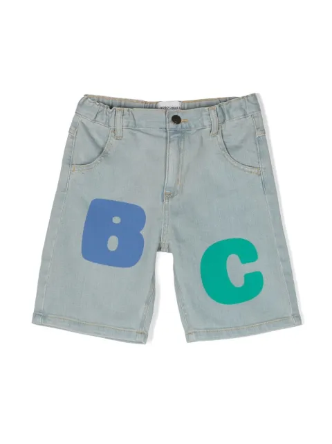 Bobo Choses Jeans-Bermudas mit Logo-Print