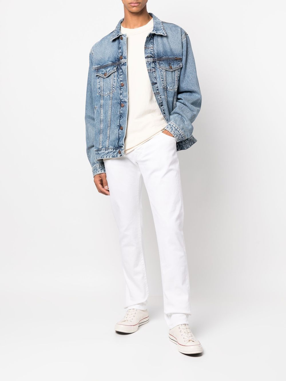 Jacob Cohën Slim-fit jeans - Wit