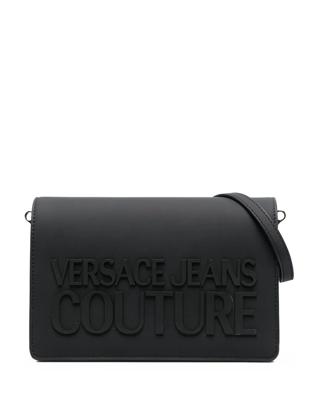 

Versace Jeans Couture bolsa de hombro con placa del logo - Negro