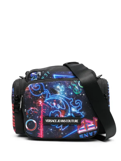 logo-patch messenger bag