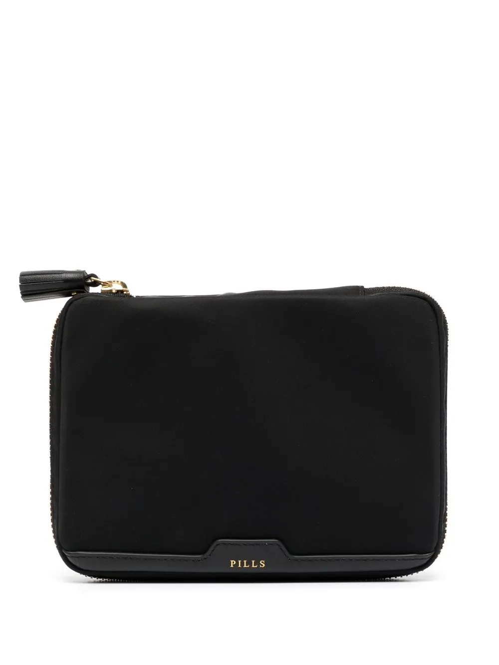 

Anya Hindmarch bolsa de mano con cierre en el contorno - Negro