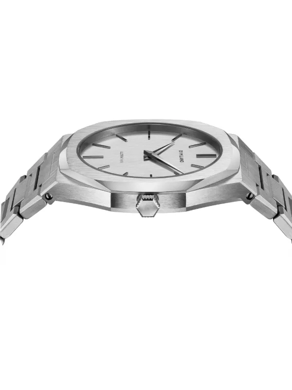 大人気　D1 MILANO ULTRA THIN 稼働品 D1 Milano Ultra Thin Linen 40mm | Silver | FARFETCH