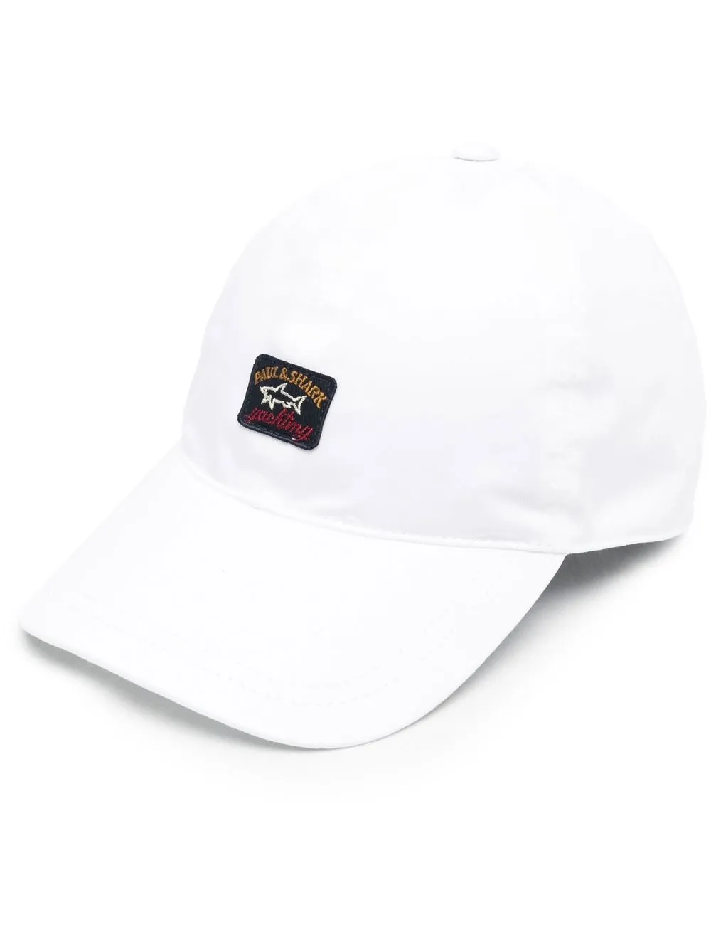 

Paul & Shark logo-patch baseball cap - White