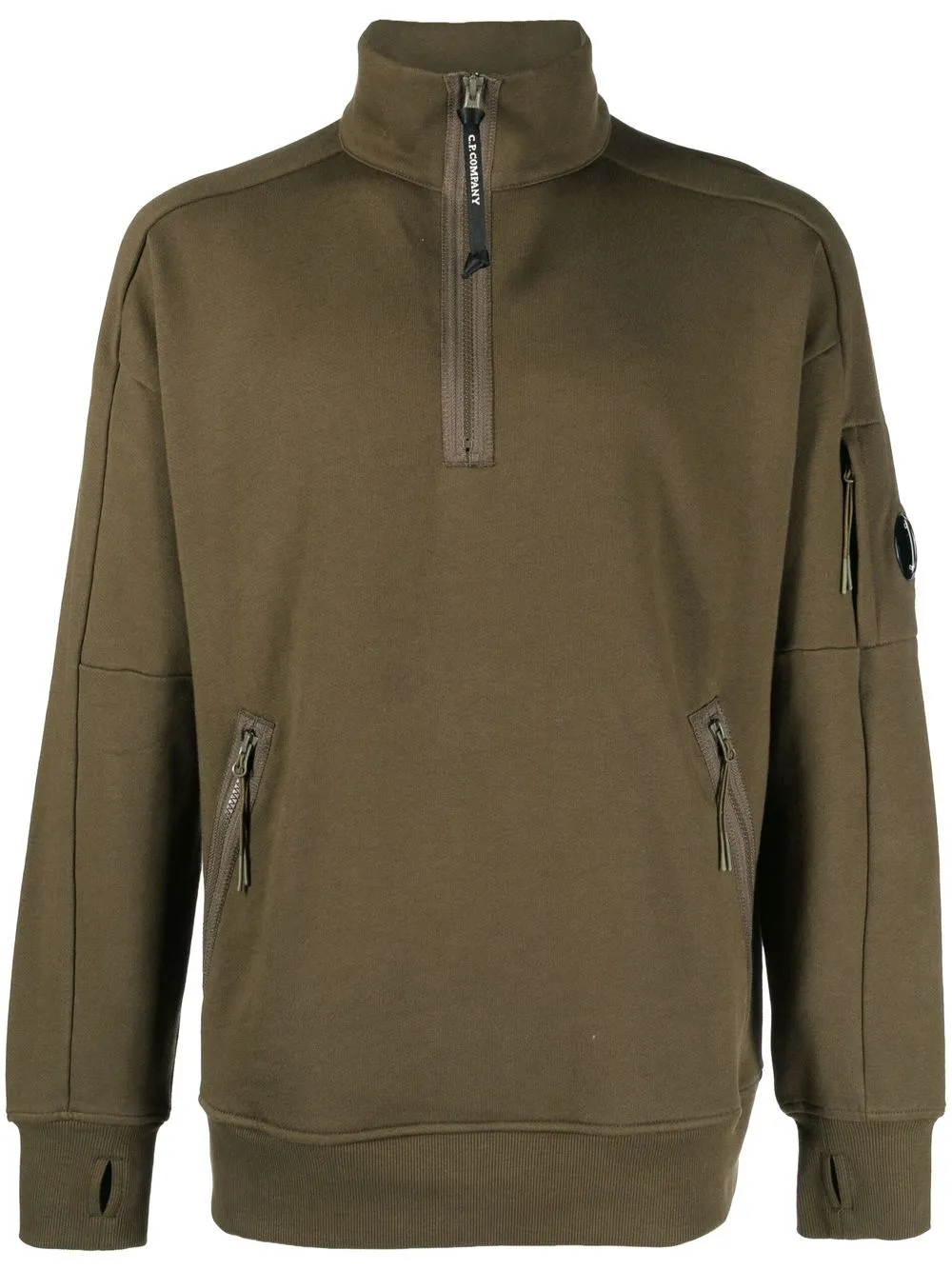 C.P. Company quarter-zip Cotton Sweatshirt - Farfetch