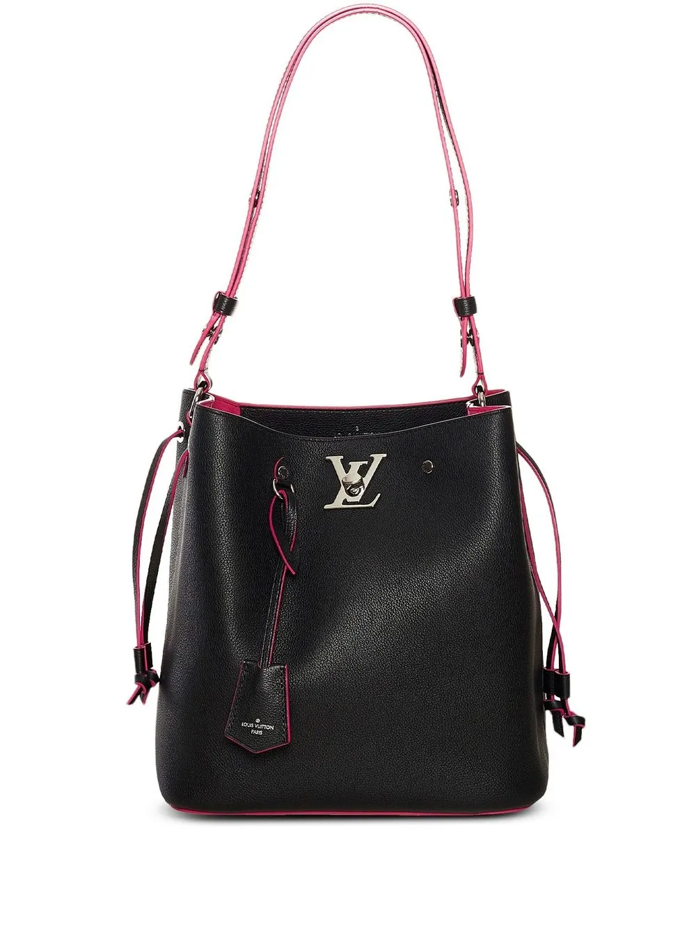 LOUIS VUITTON CALFSKIN Lockme Bucket Women's Hand Bag Black-Pre-owned,  certified £1,352.74 - PicClick UK