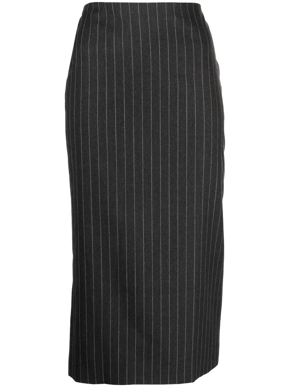 

Versace mid-length pinstripe skirt - Blue