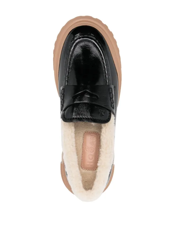 Hogan H629 chunky-soled Loafers | Black | FARFETCH
