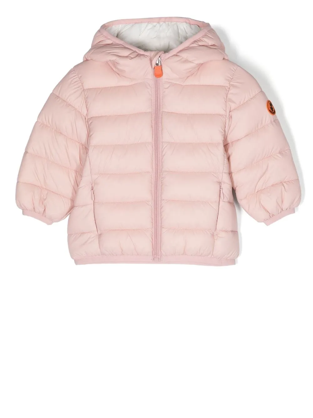 

Save The Duck Kids logo-patch padded jacket - Pink