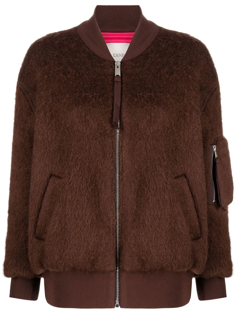 

Laneus knitted bomber jacket - Brown