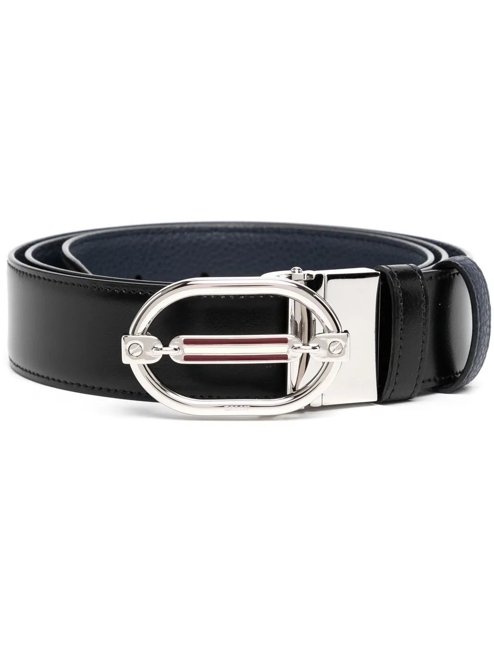 

Bally front-buckle leather belt - Black