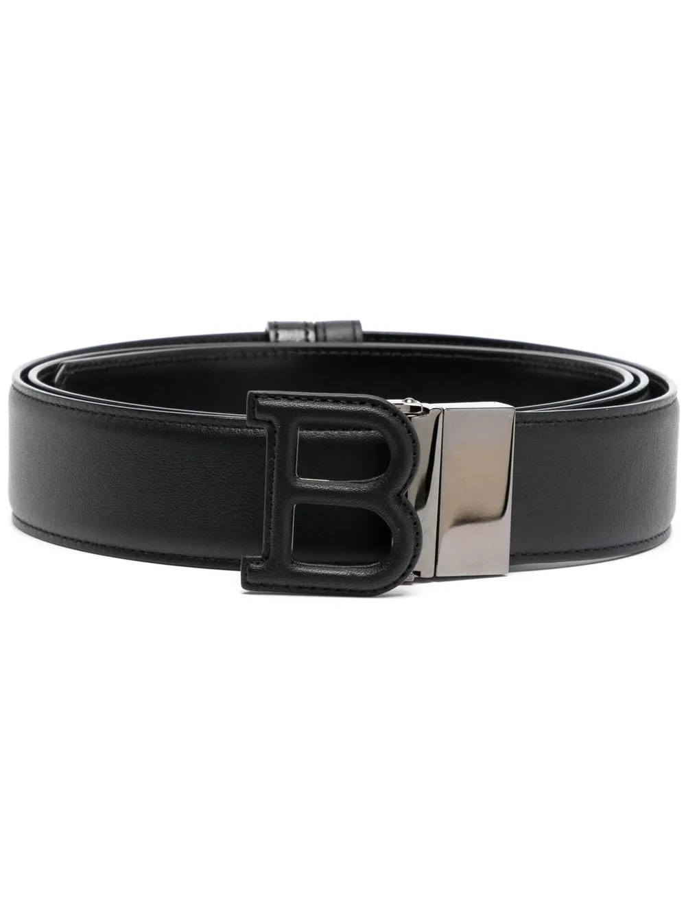 

Bally logo-buckle leather belt - Black