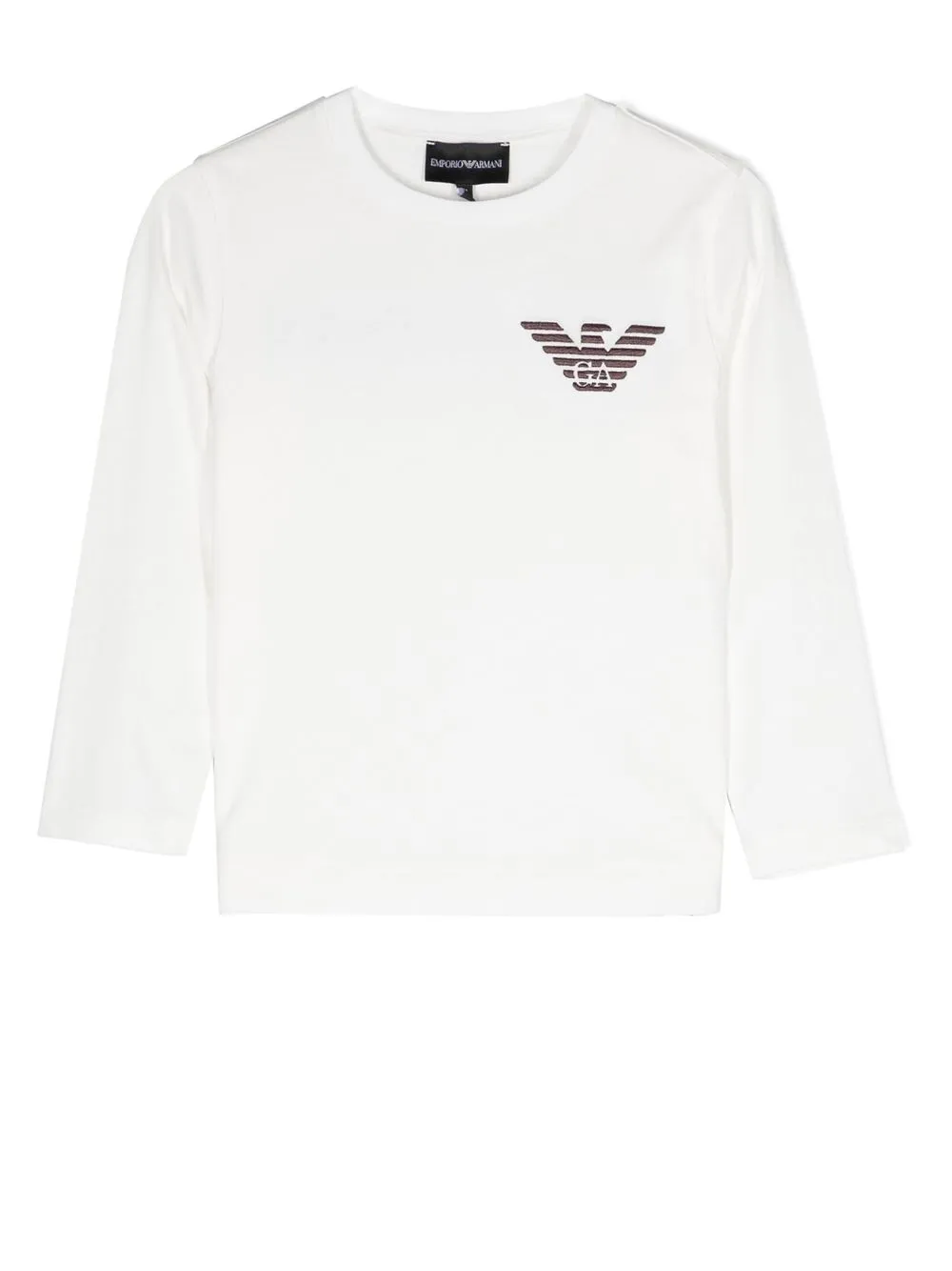 

Emporio Armani Kids embroidered-logo long-sleeve T-shirt - White