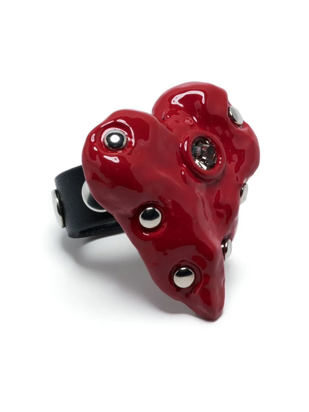 

Marni anillo Raw Heart - Rojo