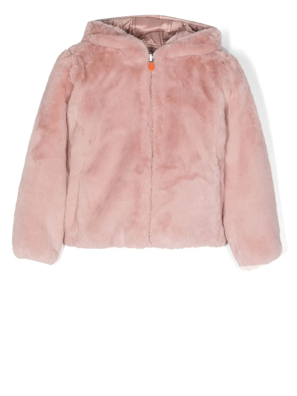 

Save The Duck Kids hooded faux fur jacket - Pink