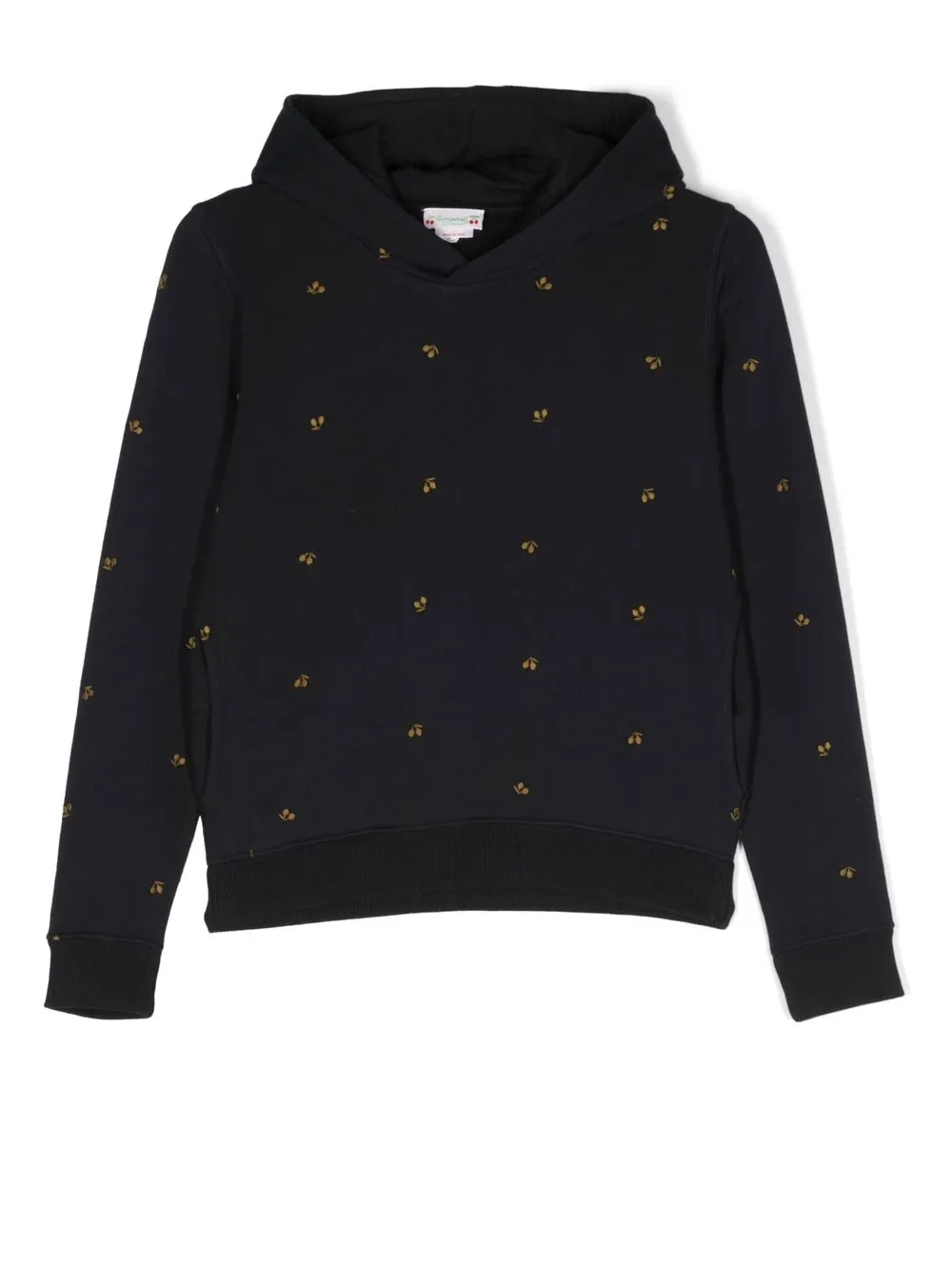 

Bonpoint hoodie Tita con cereza bordada - Azul