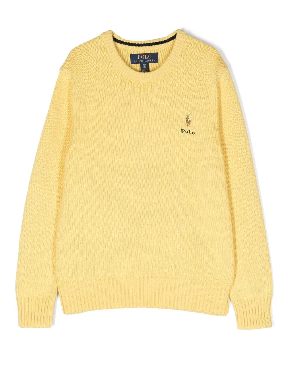 

Ralph Lauren Kids suéter con logo bordado - Amarillo