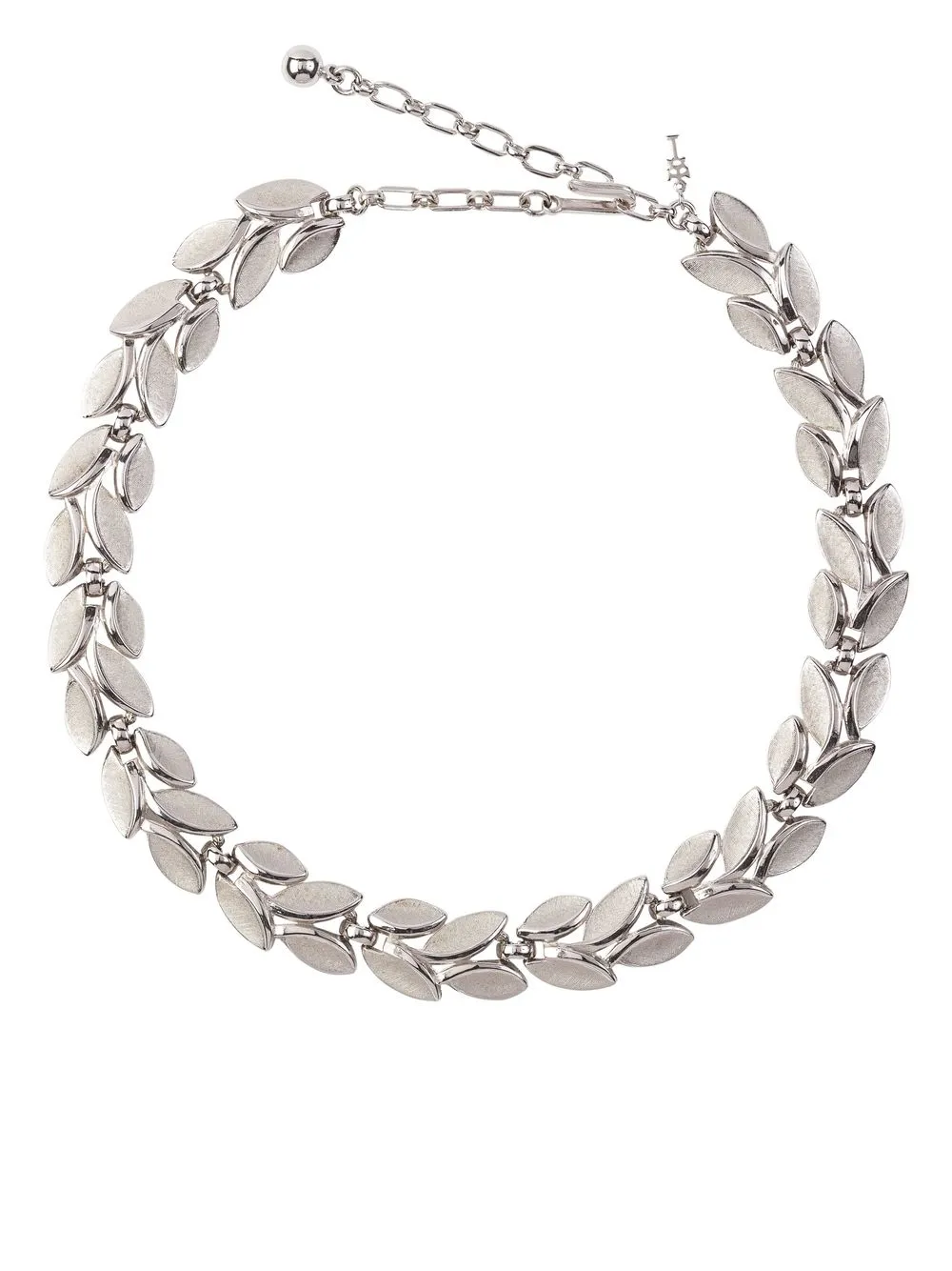 

Susan Caplan Vintage 1960s Trifari leaf-motif chain necklace - Silver