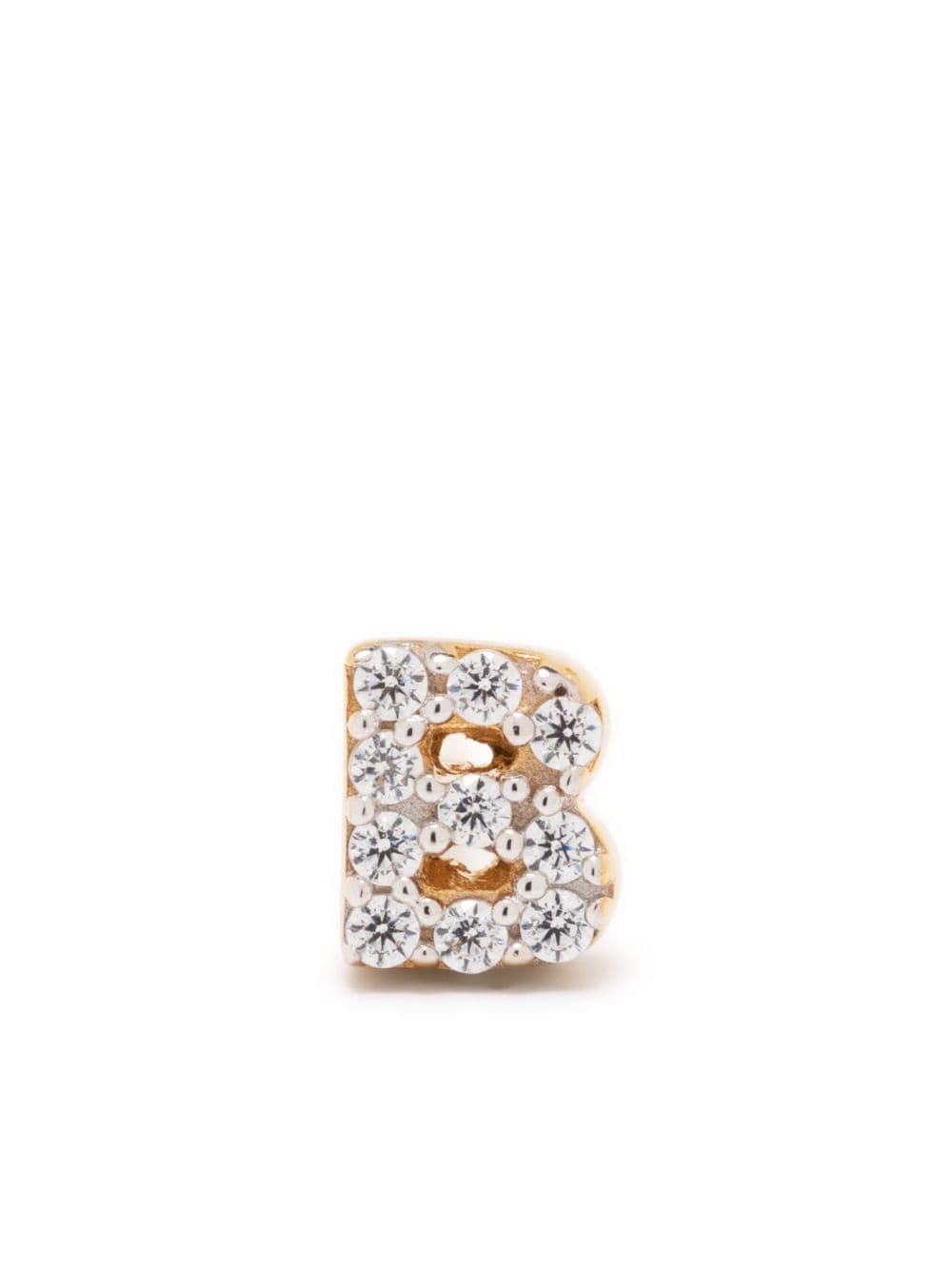 Missoma Initial Single Stud Earring In Gold