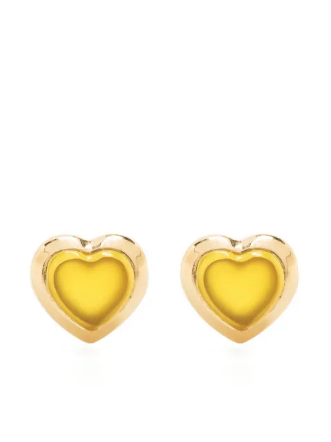 Missoma Jelly heart-cut gemstone earrings