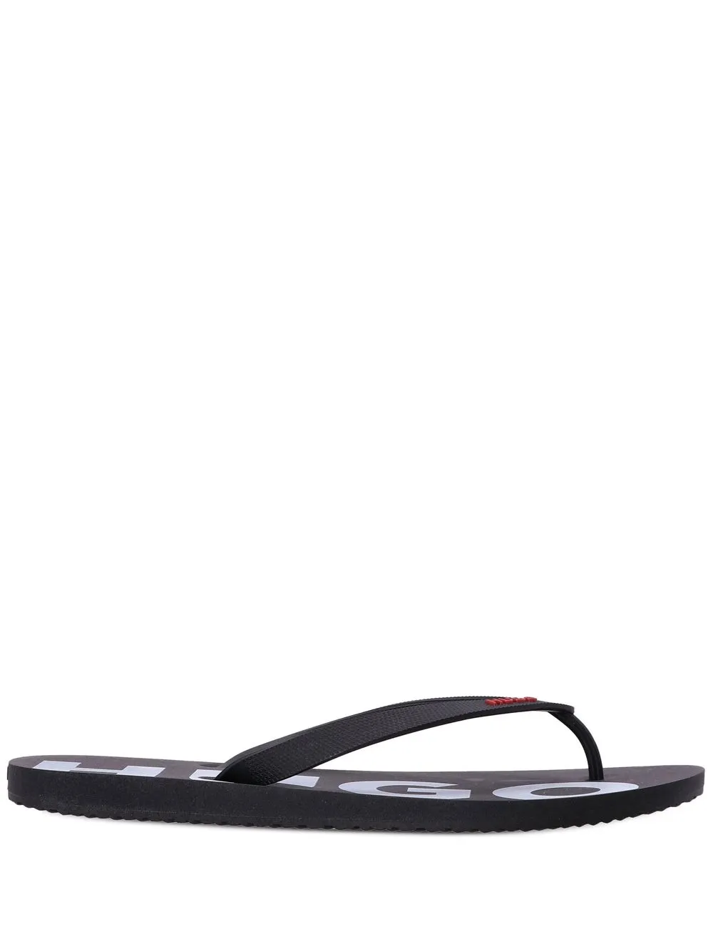 

HUGO Dave logo-print flip flops - Black