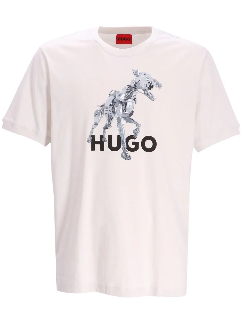 

HUGO graphic-print T-shirt - Neutrals