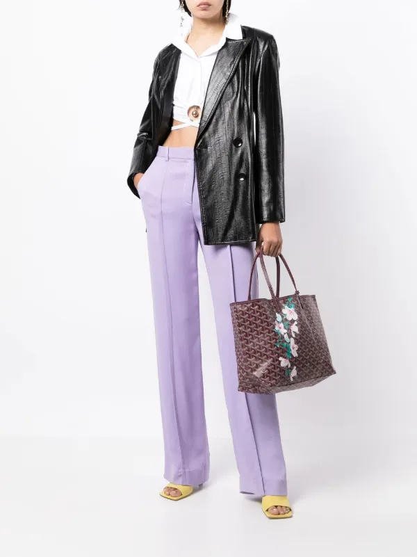 Goyard Pre Owned pre owned Customised Floral St. Louis Tote Purple FARFETCH AU